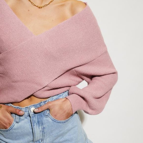 SNDYS Izzy Wrap Knit Sweater - Picture 3 of 6